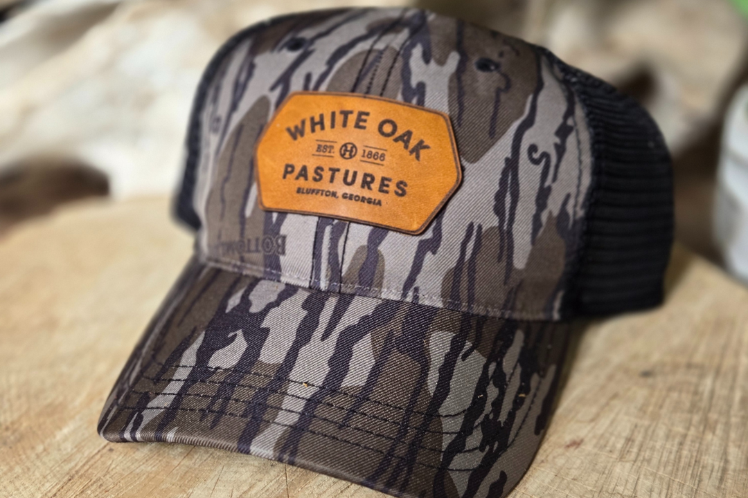 Adjustable Hat with Leather Logo