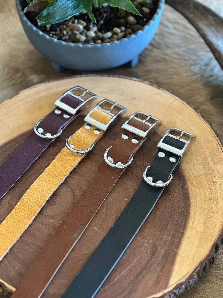 Grassfed Leather Dog Collar - Large