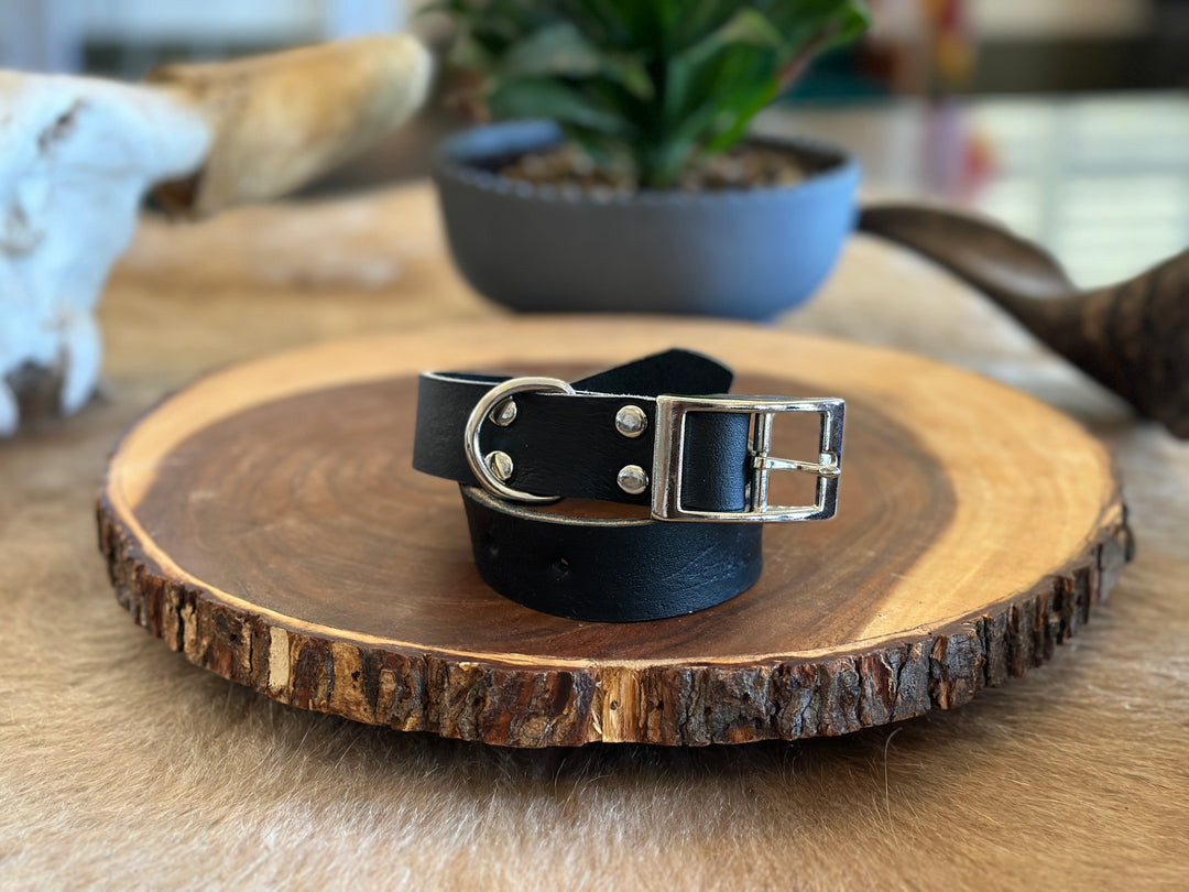 Grassfed Leather Dog Collar - Medium