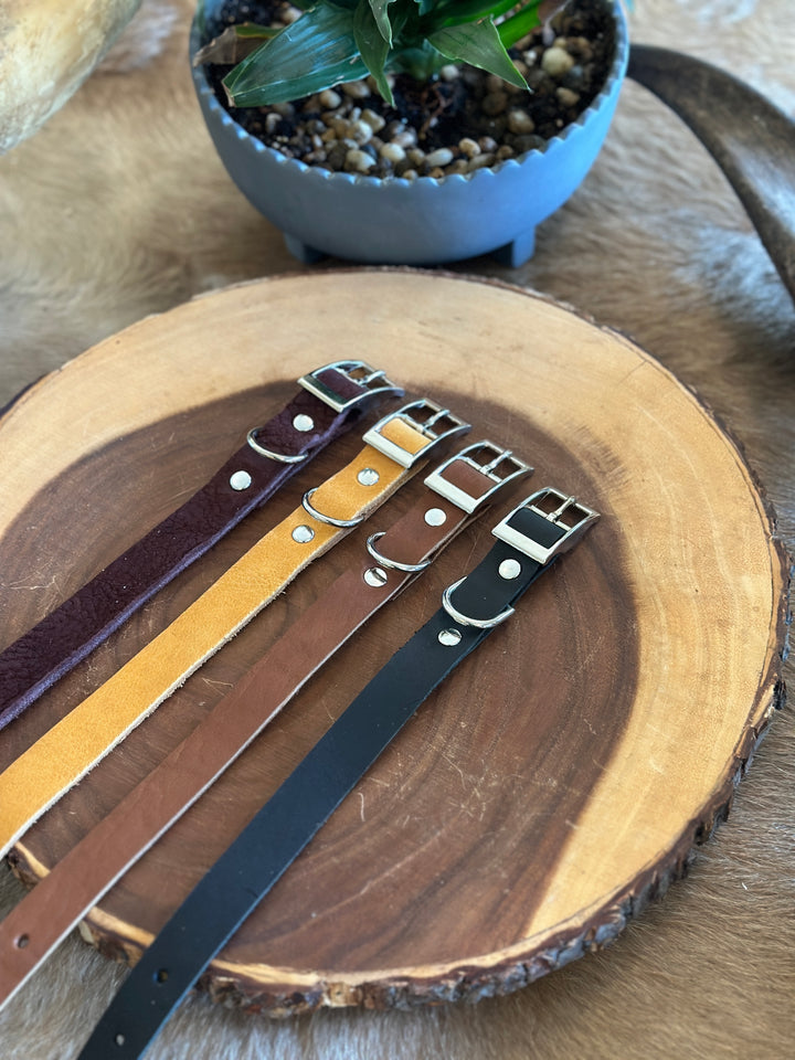 Grassfed Leather Dog Collar - Small