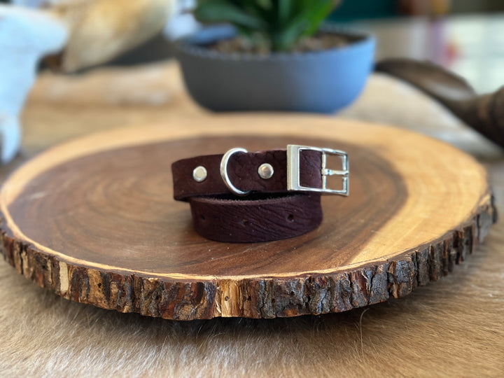 Grassfed Leather Dog Collar - Small