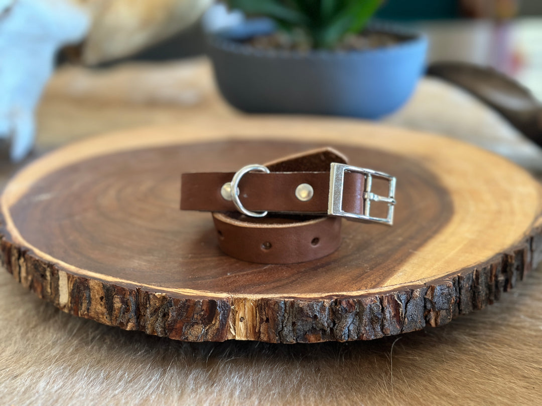 Grassfed Leather Dog Collar - Small