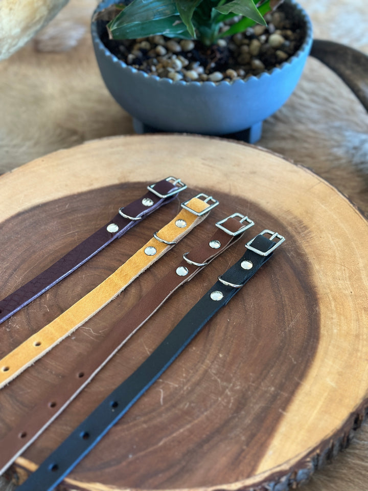 Grassfed Leather Cat Collar