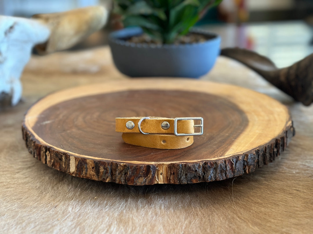 Grassfed Leather Cat Collar