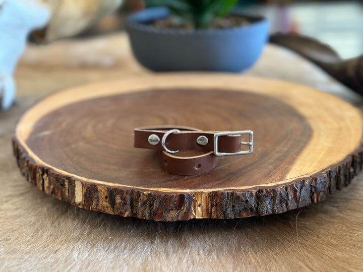 Grassfed Leather Cat Collar