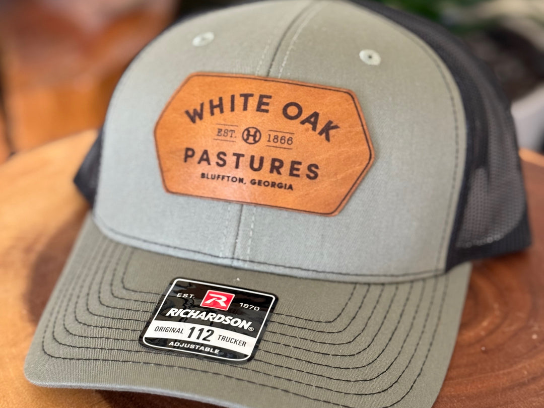 Adjustable Hat with Leather Logo