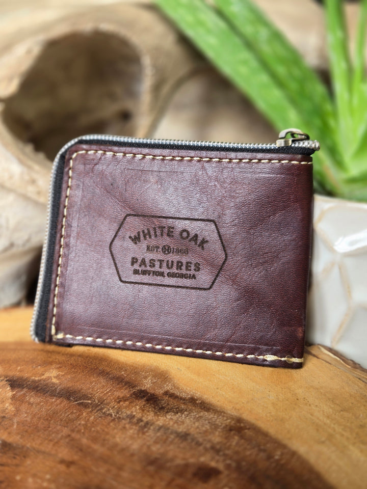 Grassfed Leather Zipper Wallet