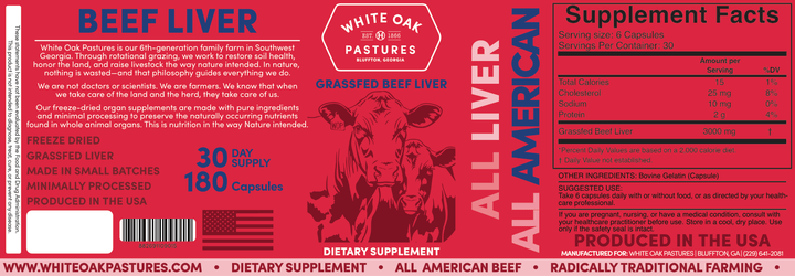 All Liver All American Supplement