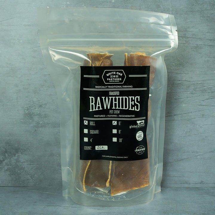 Grassfed Beef Rawhide Roll 6"